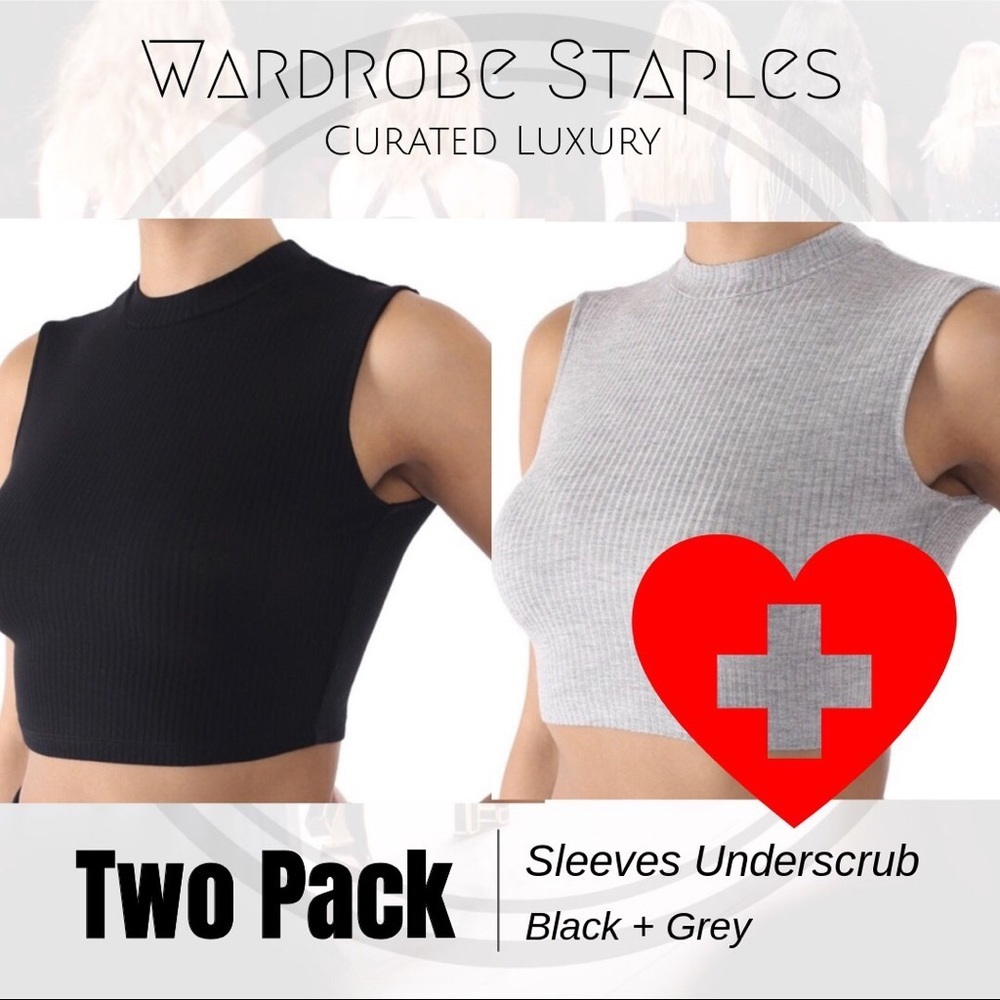 𝅺Sleeveless Crop Moc Top